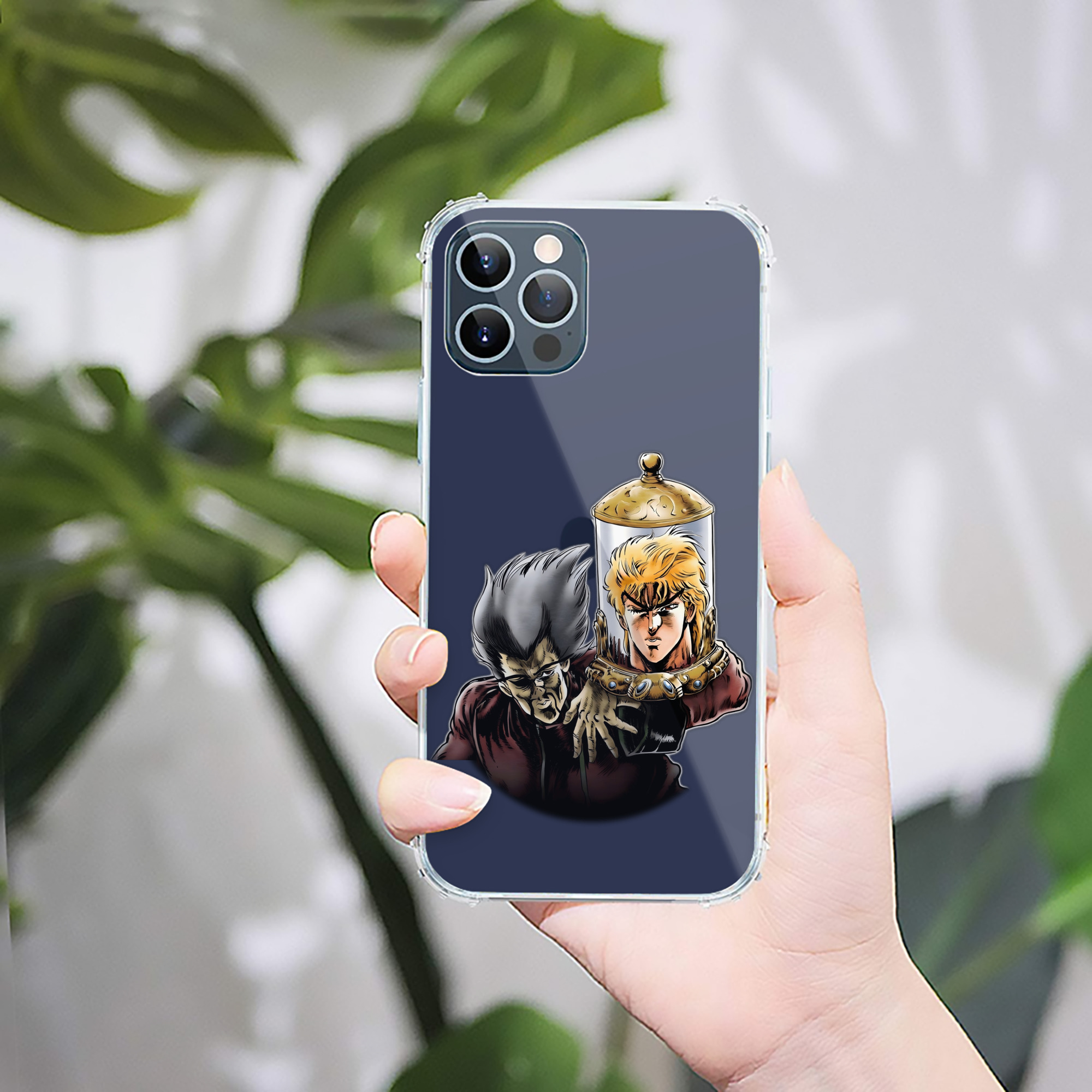 （画像用） ジョジョの奇妙な冒険 ディオ?ブランドー JoJo's Bizarre Adventure Dio Brando 【iPhone 12シリーズ対応】透明スマホケース（クリアソフトケース）